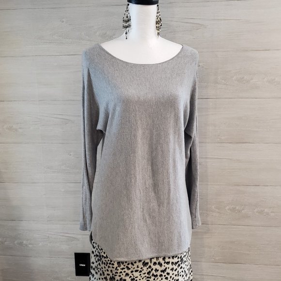 Michael Kors Gray Silk Blend Sweater (M) - Picture 1 of 8